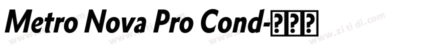 Metro Nova Pro Cond字体转换